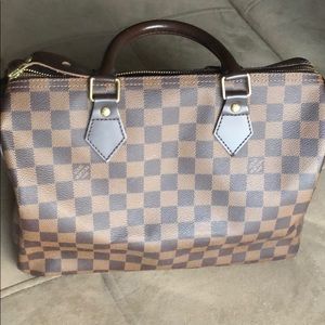 Speedy 30 Louis Vuitton Damier ebene handbag